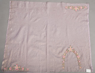 Onion Saree in Crush tissue featuring Cutdana with Multi Self Sequins Jaal