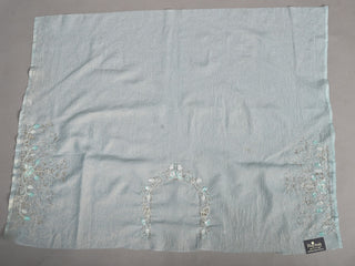 Sky Blue Saree in Crush Tissue featuring Cutdana and Pearl with Heavy Sequins