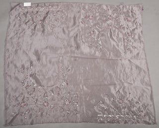 Designer Light Greyish Tissue Saree adorned with Cutdana and Sequins with Full Heacy