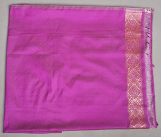 Lavender Saree in Banarasi Silk featuring Silk Saree with Traditional Banarasi Weave