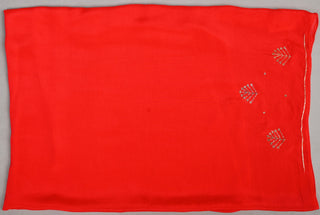 Shaded Orange Chiffon Saree with Cutdana Boota