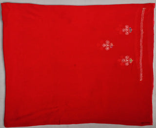 Mehroon Chiffon Saree with Aari Kasab Border with Mutli Resham